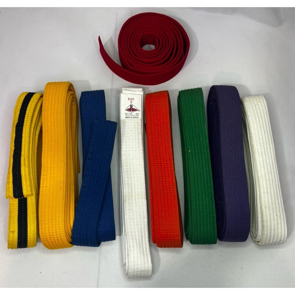 9 Karate Belts Different Levels Martial Arts‎ Taekwondo Martial Arts